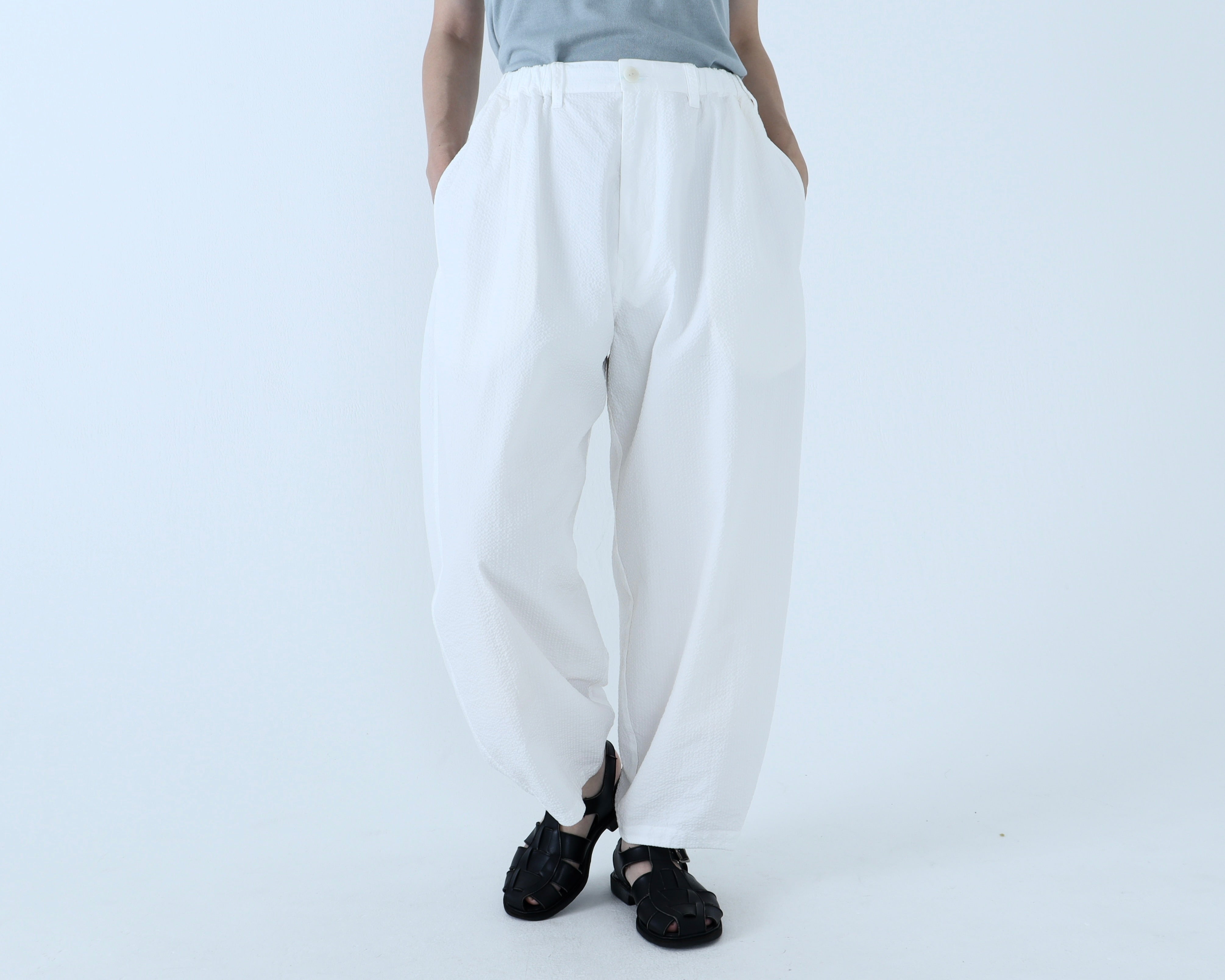 5205 専用商品【美品】45Rサルエルリネン 綿麻ざっくりデニムのポッポパンツ 5205 専用商品【美品】45Rサルエルリネン 綿麻ざっくりデニムのポッポ