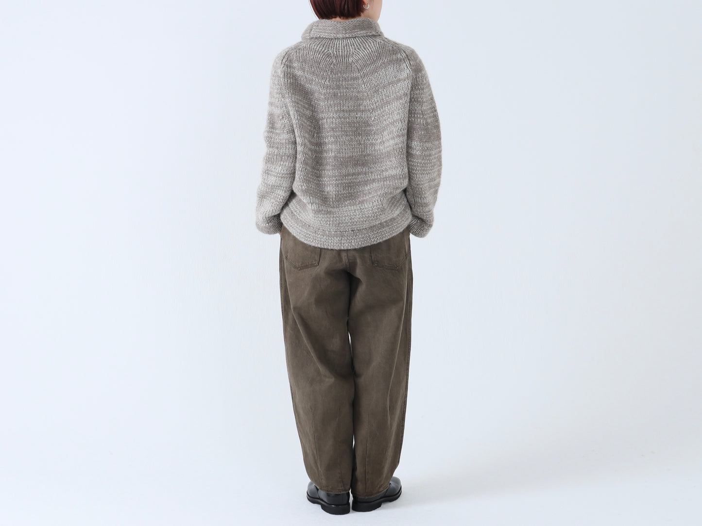 綿デニム ペンシルパンツ