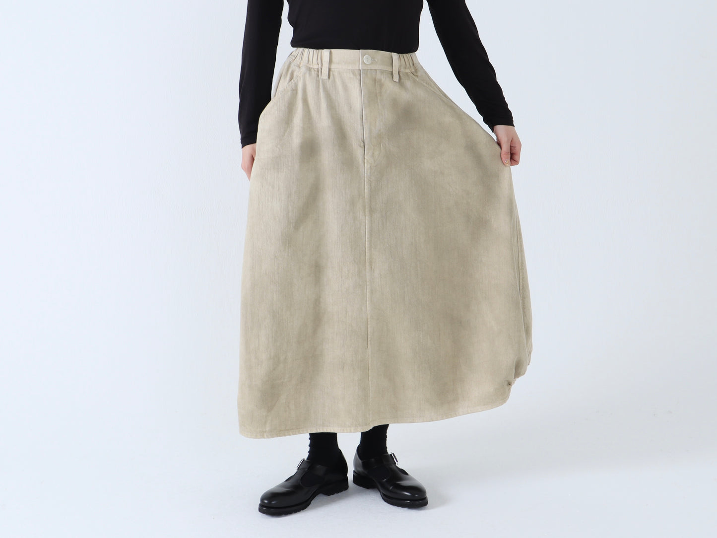 【NEW】ジンバブエコットン ヘムゴムスカート