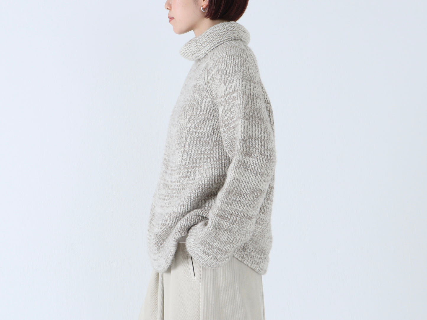 【NEW】モンゴルウール メランジワイドセーター