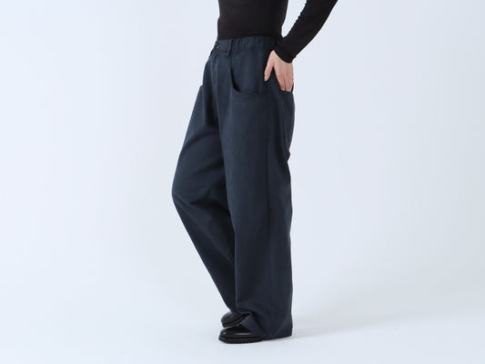 【NEW】綿デニム ロールアップパンツ