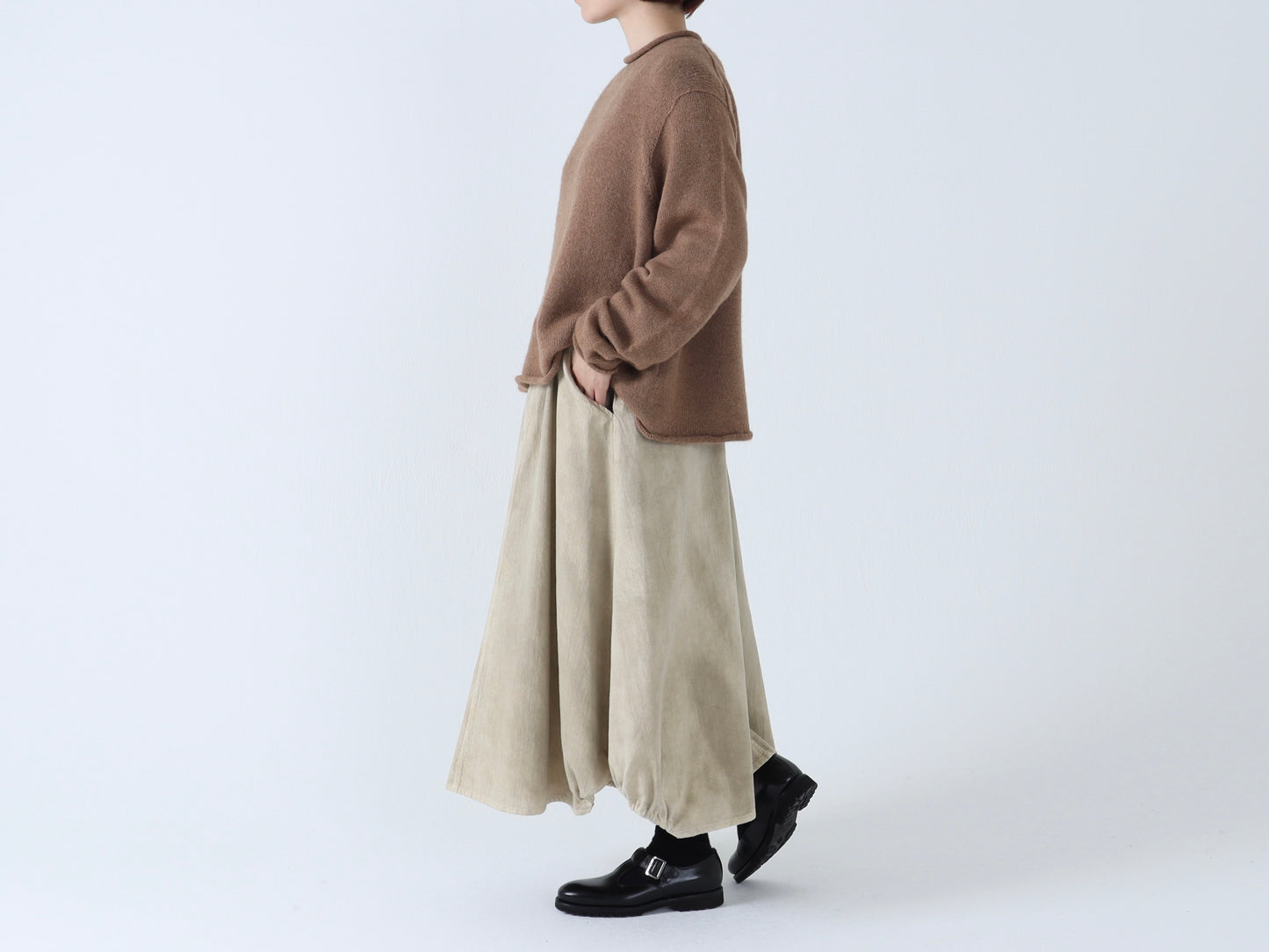 【NEW】ジンバブエコットン ヘムゴムスカート