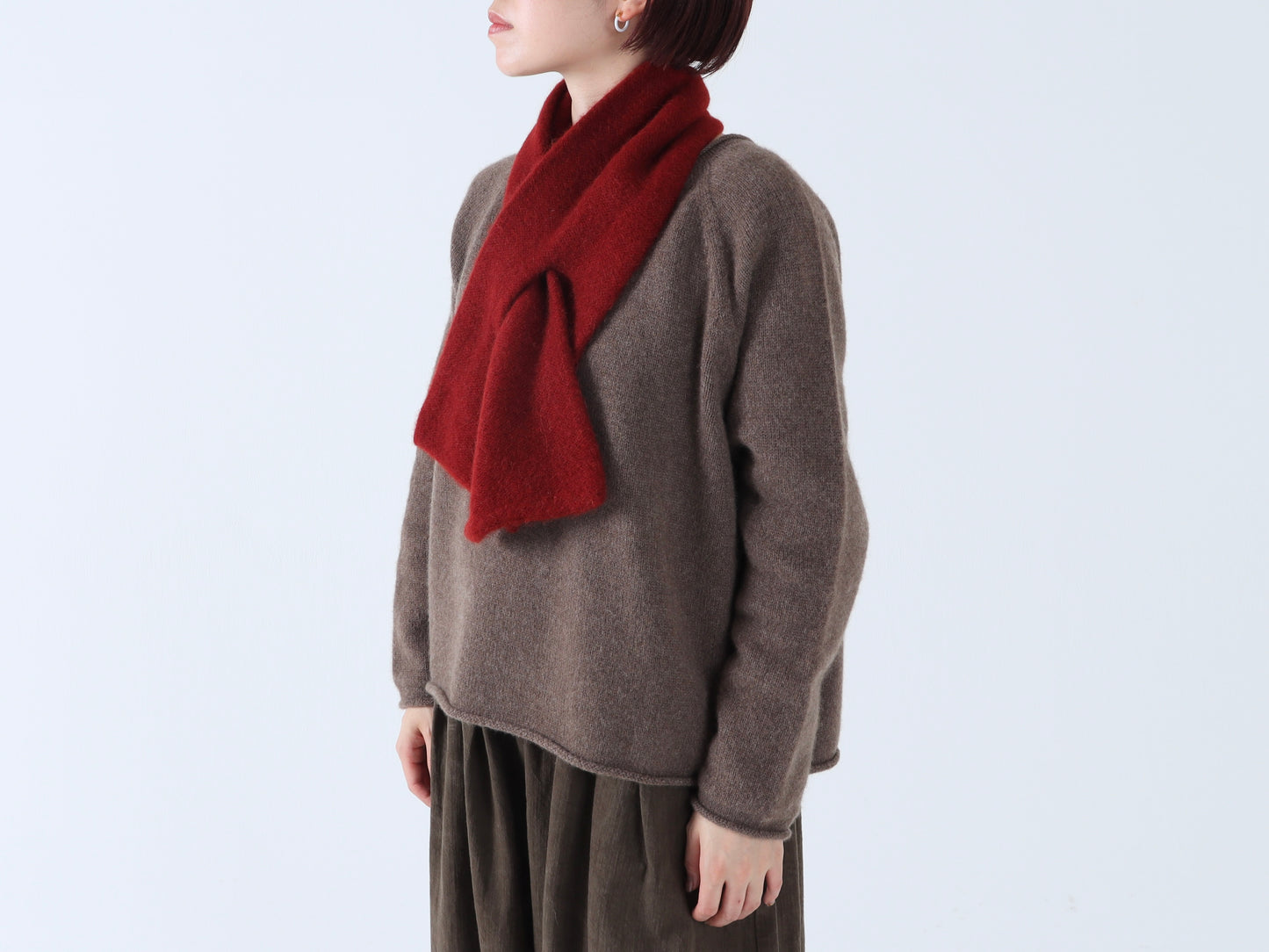 ベビーキャメル ショートマフラー