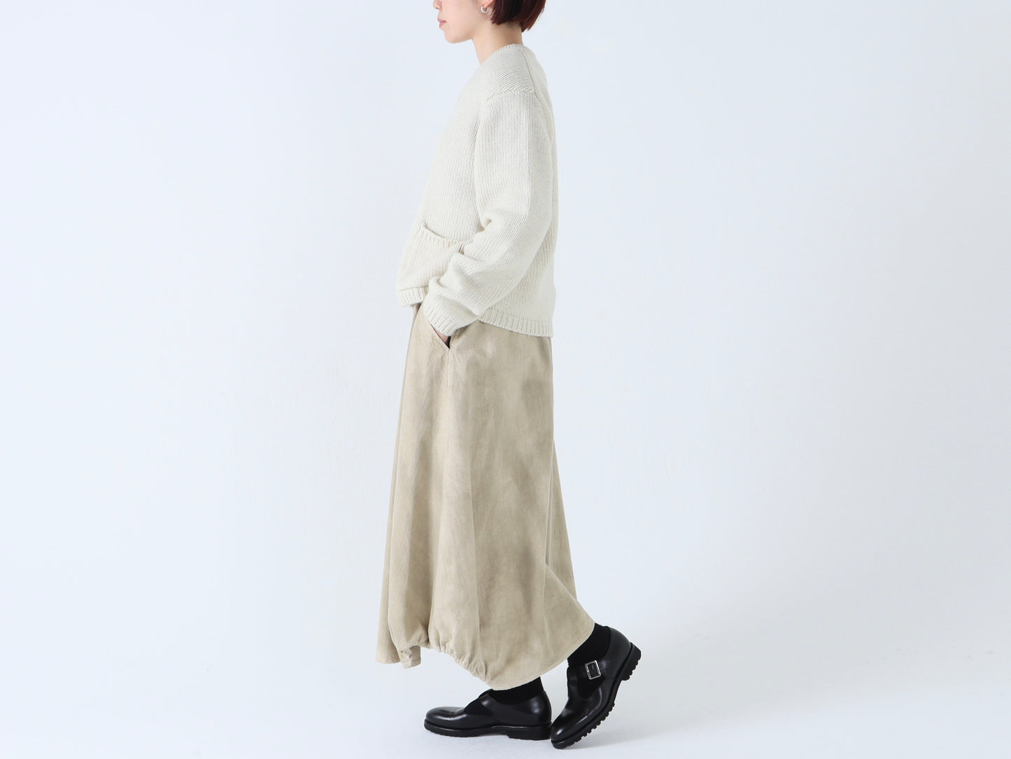 【NEW】ジンバブエコットン ヘムゴムスカート