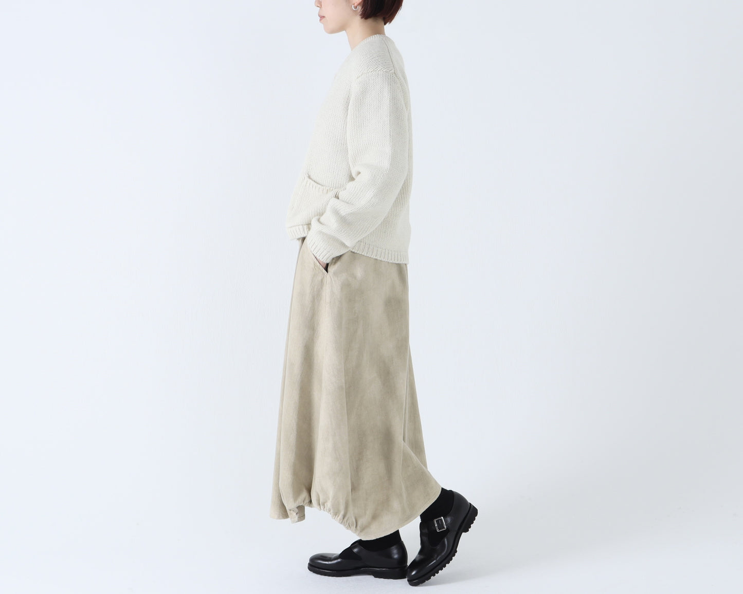 ジンバブエコットン ヘムゴムスカート