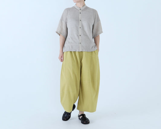 【NEW】綿麻 キュービックパンツ