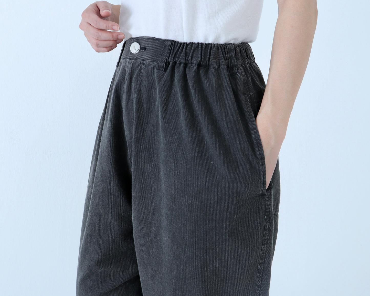 【NEW】綿ピンストライプ アラジンパンツ