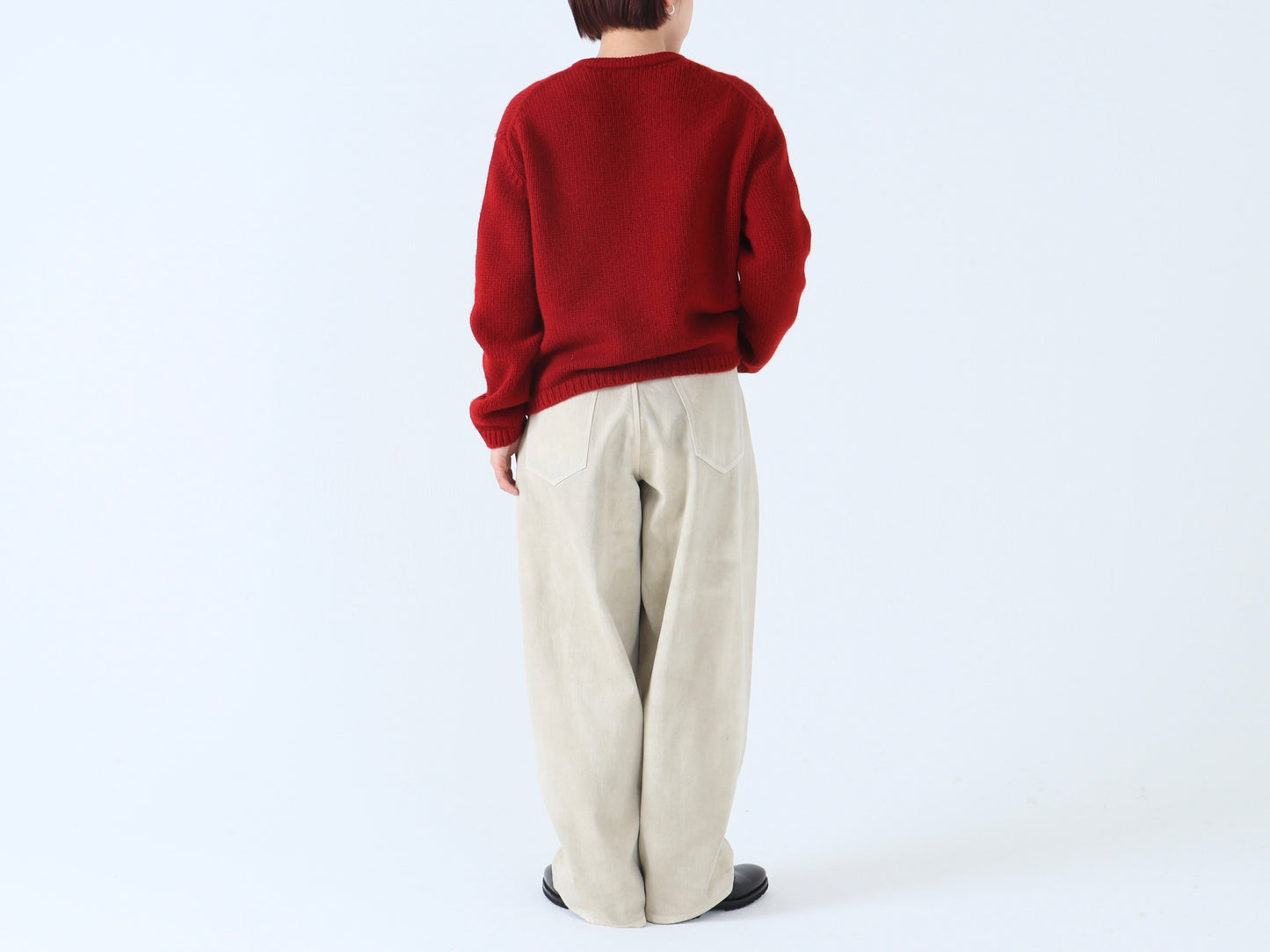 【NEW】綿デニム オーバータックパンツ