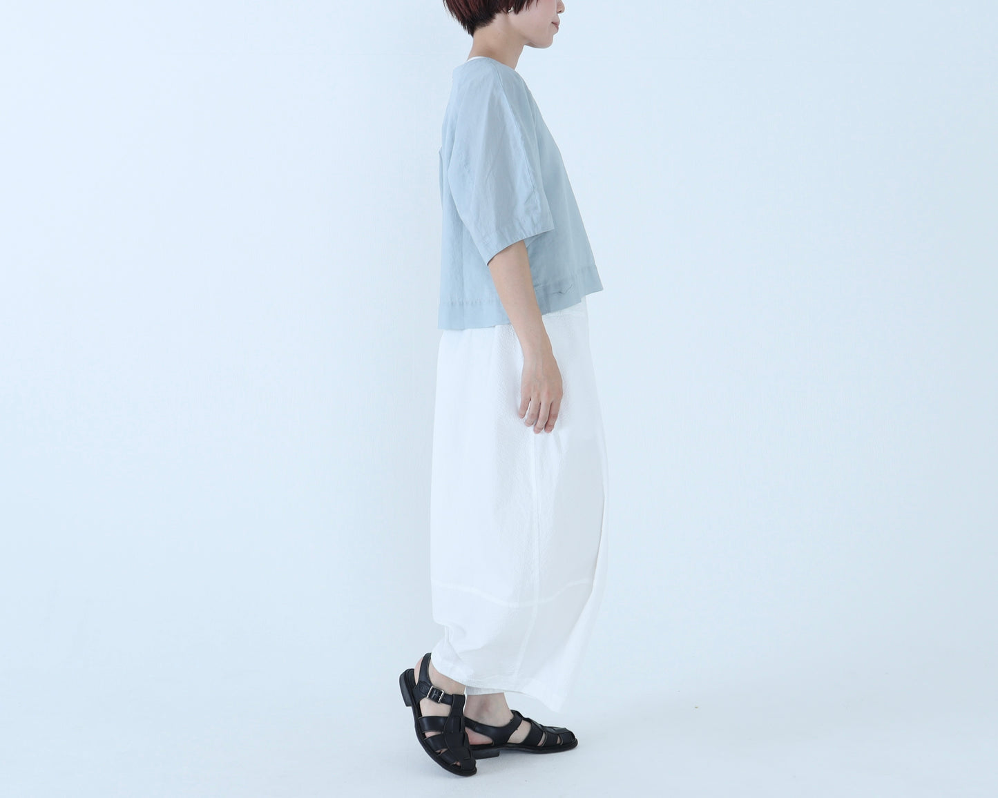 【NEW】綿サッカー キュービックパンツ