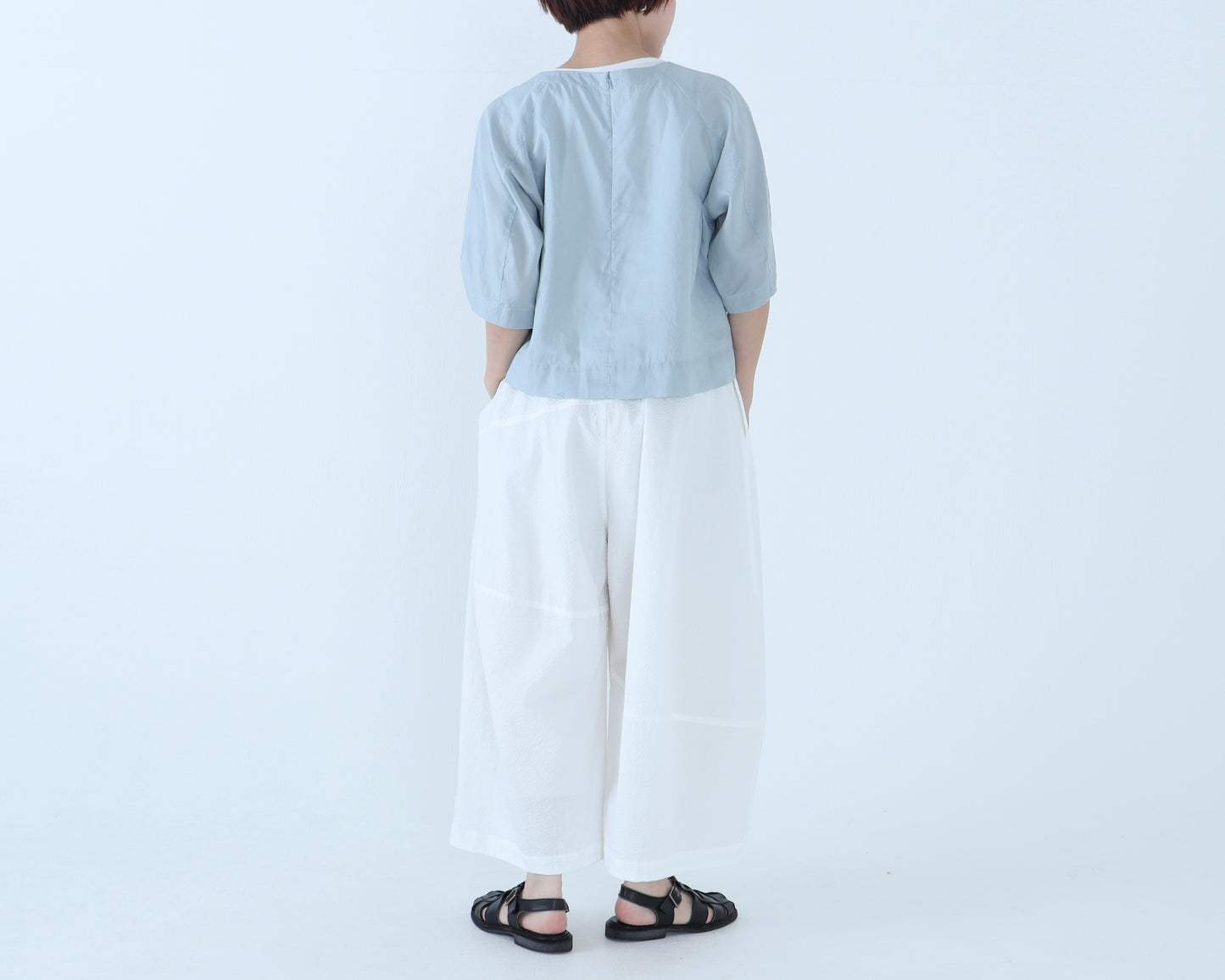 【NEW】綿サッカー キュービックパンツ