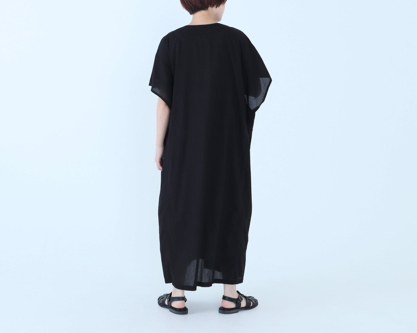 綿ローン Vネックポンチョ