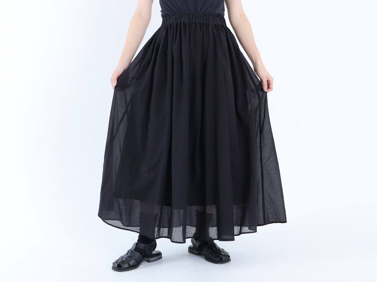 綿ローン ローンダブルスカート