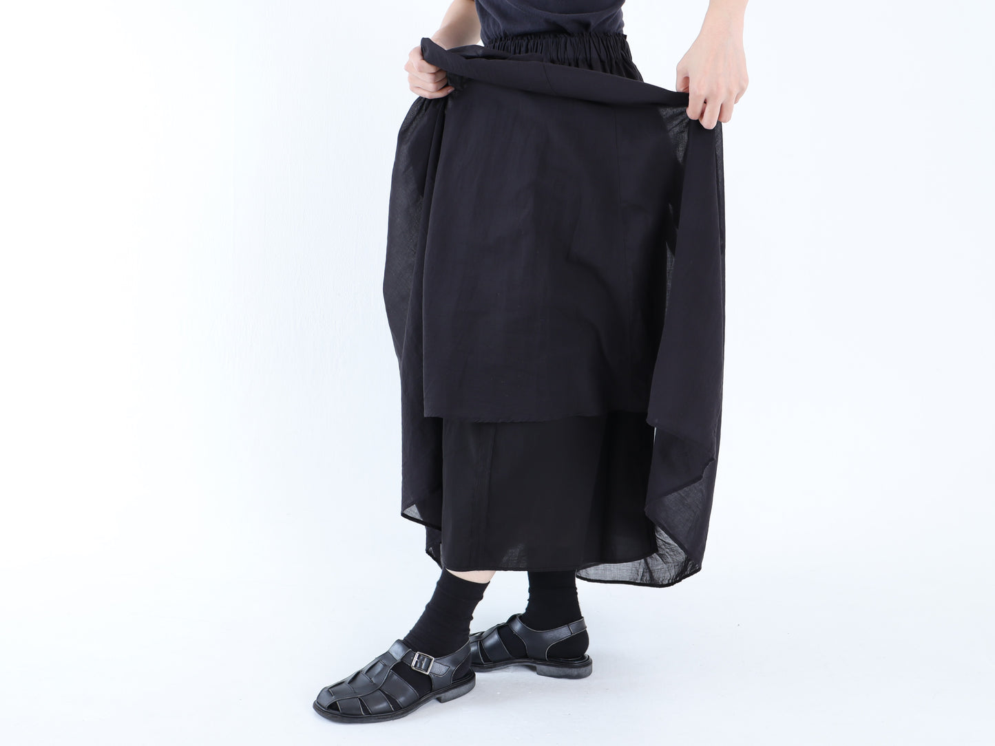 綿ローン ローンダブルスカート