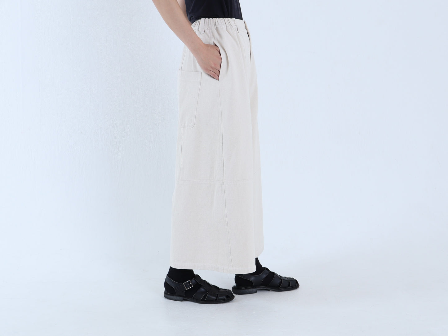 インド綿 コクーンワイドパンツ