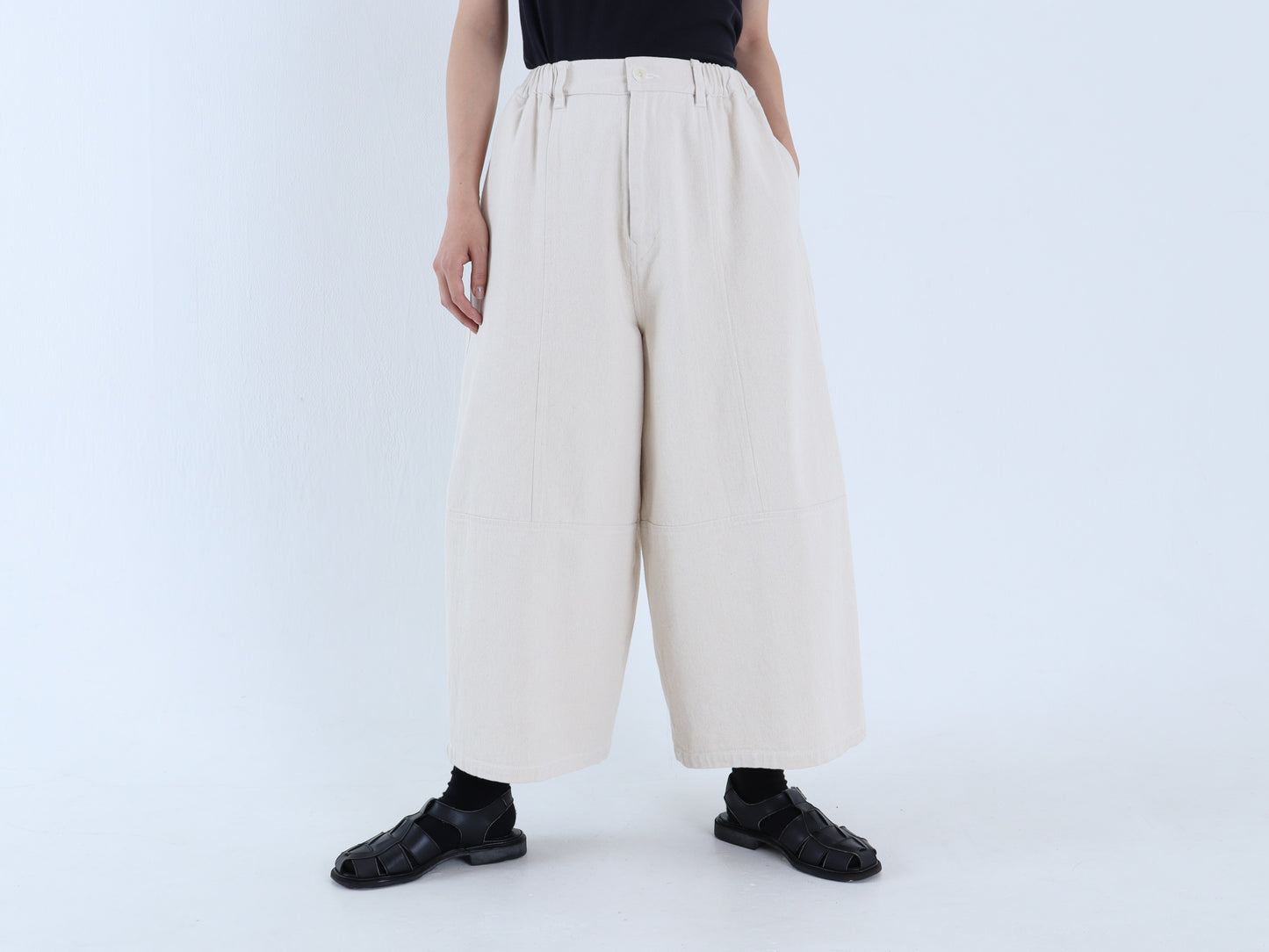 インド綿 コクーンワイドパンツ