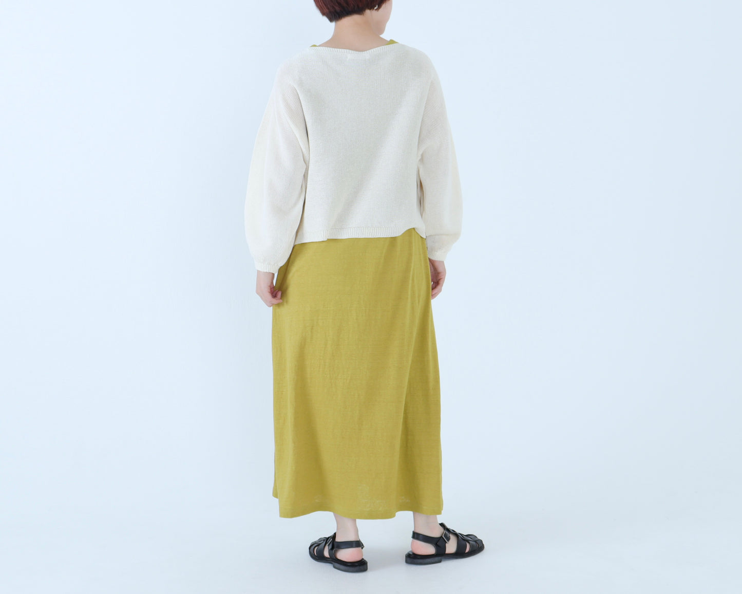 GIMAコットン  ボートネックセーター