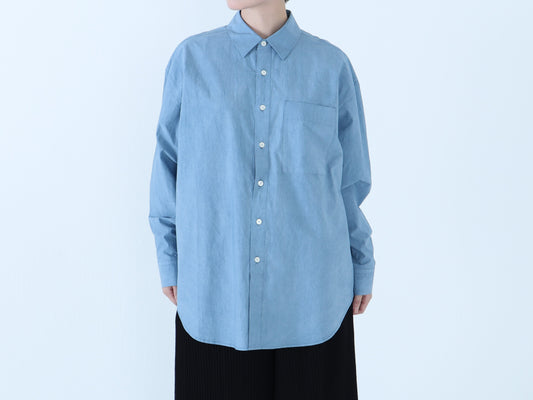 綿近江晒 オーバーシャツ