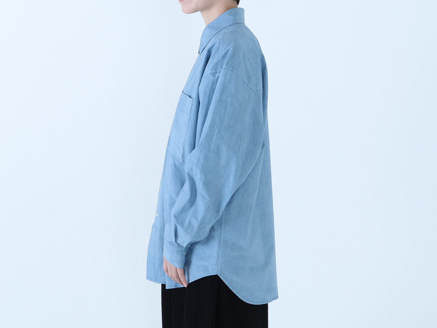 綿近江晒 オーバーシャツ