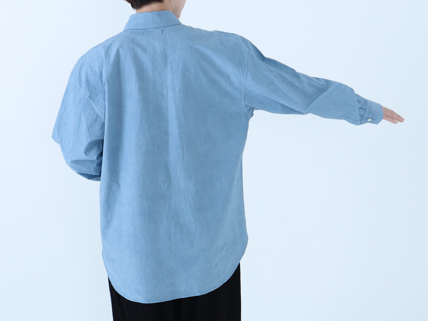 綿近江晒 オーバーシャツ