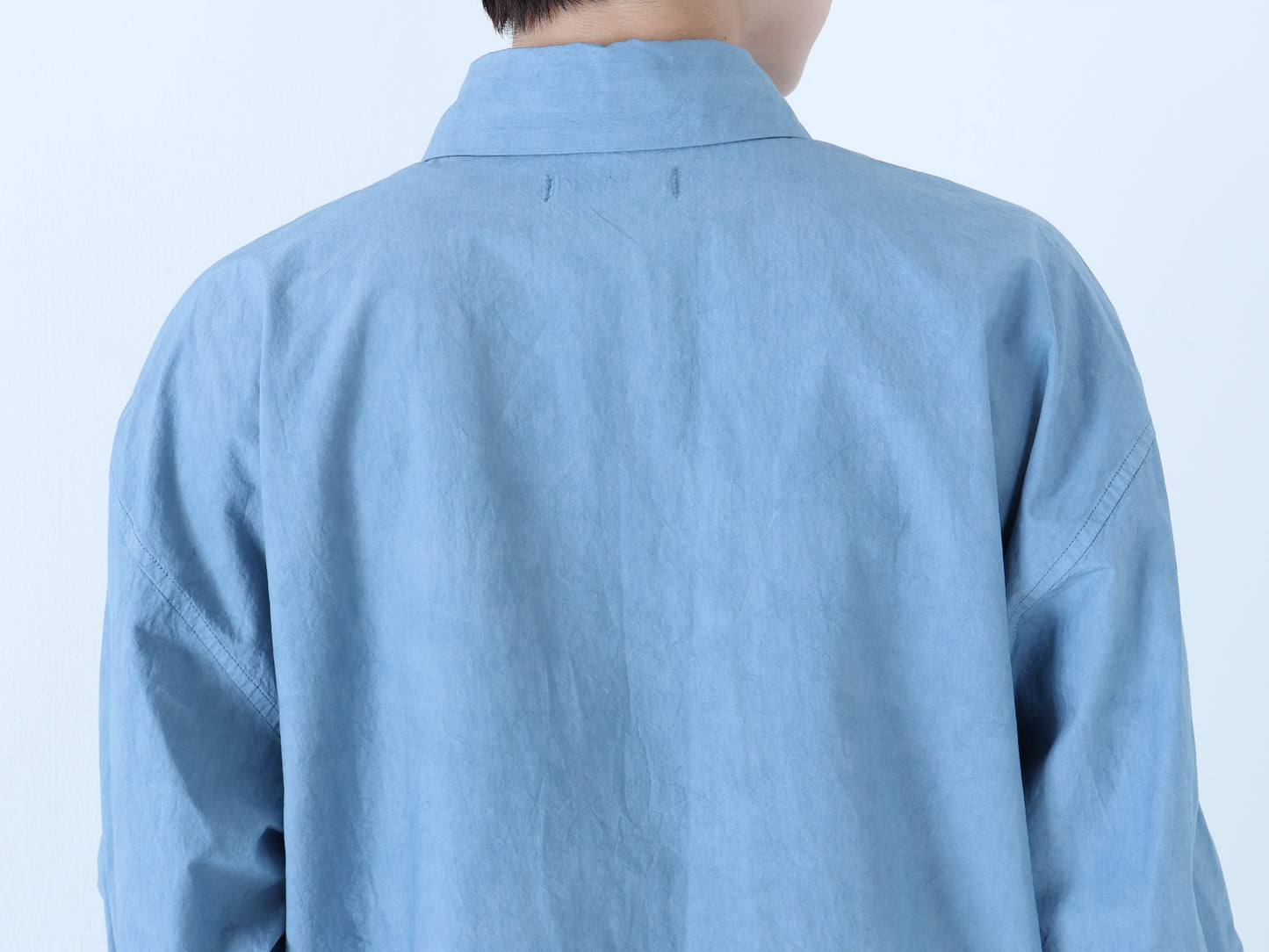 綿近江晒 オーバーシャツ