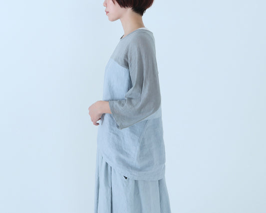 【NEW】麻×アイリッシュリネン ドルフィンカットソー