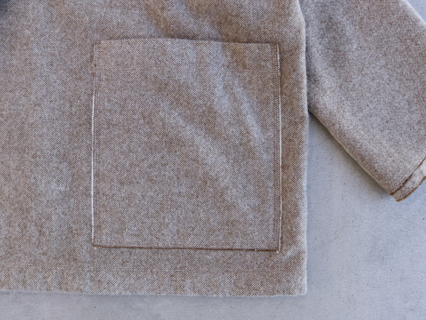 【NEW】ウールやぶれ織 ショールコート