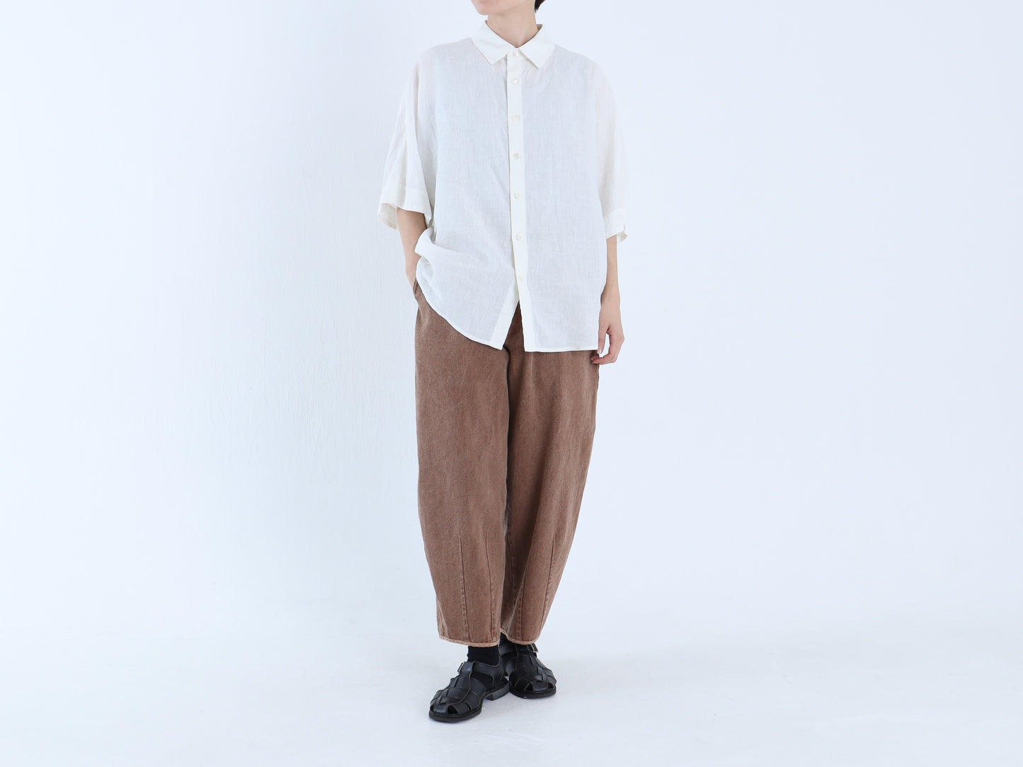 インド綿 ペンシルパンツ