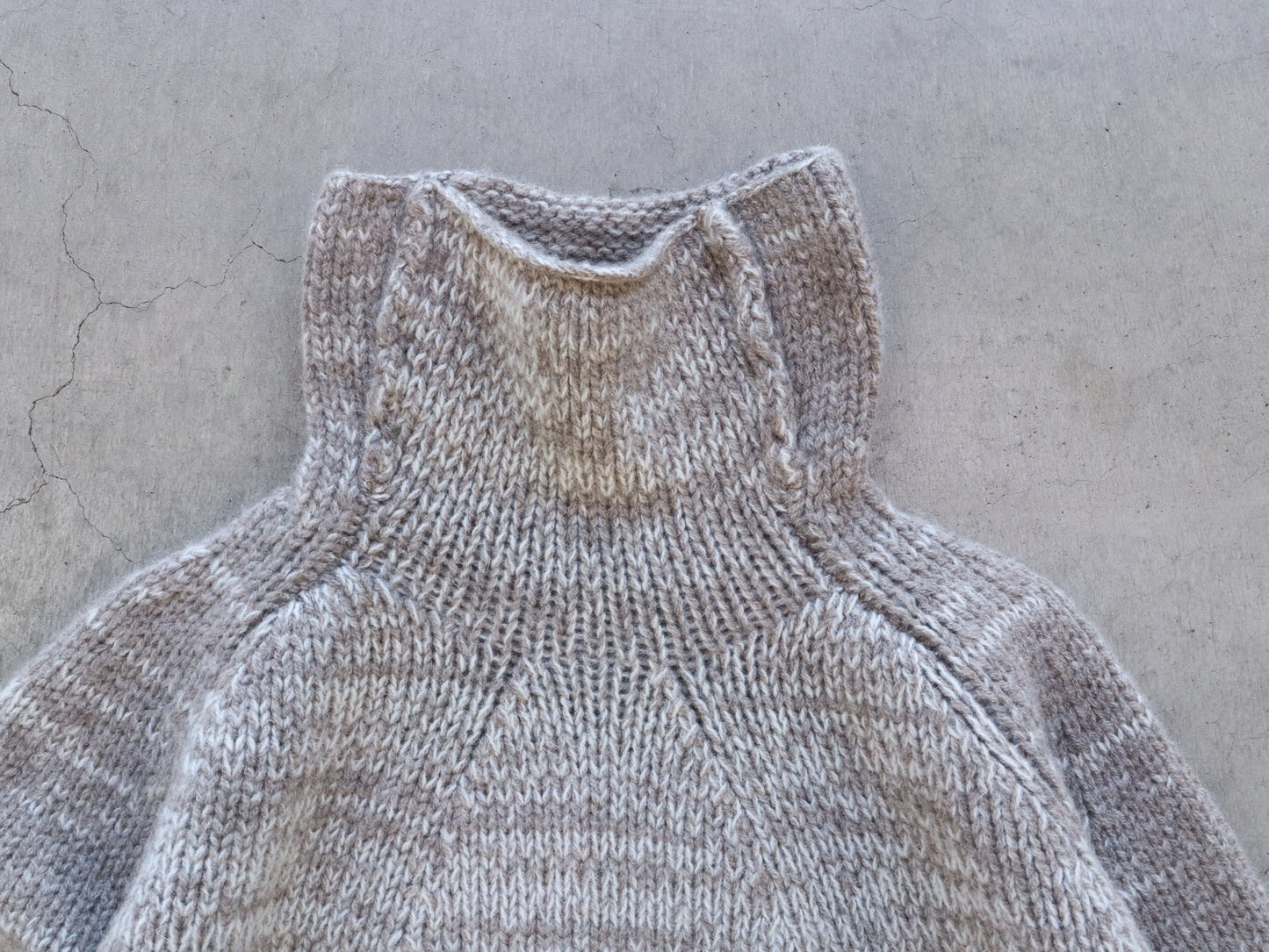 【NEW】モンゴルウール メランジワイドセーター