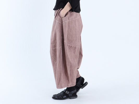 【再入荷】綿麻 キュービックパンツ