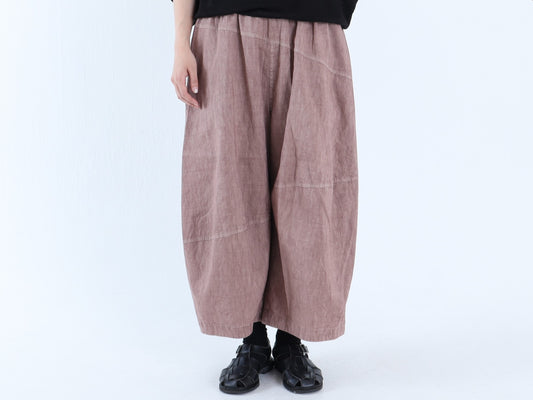 【再入荷】綿麻 キュービックパンツ
