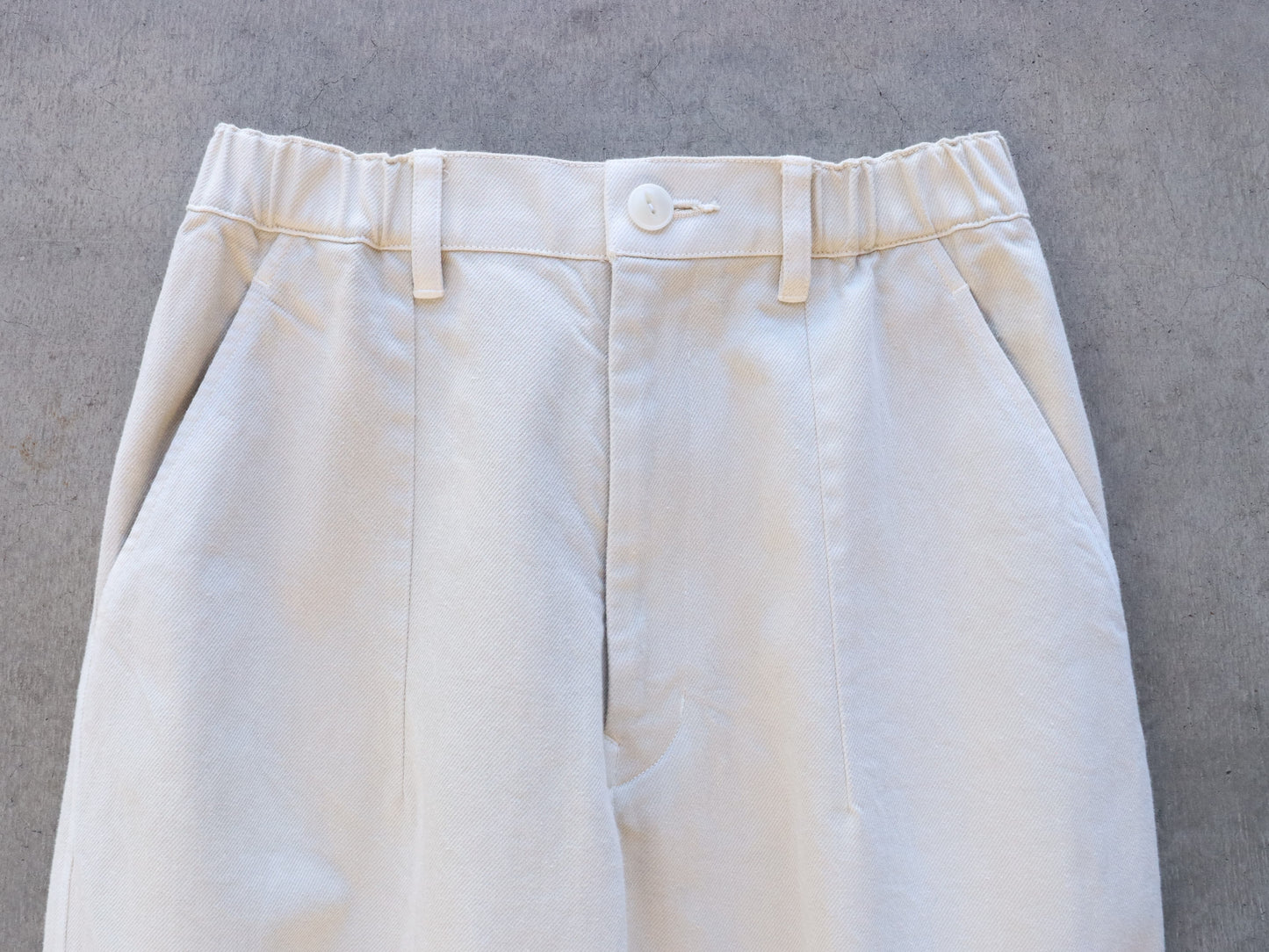 綿デニム ペンシルパンツ