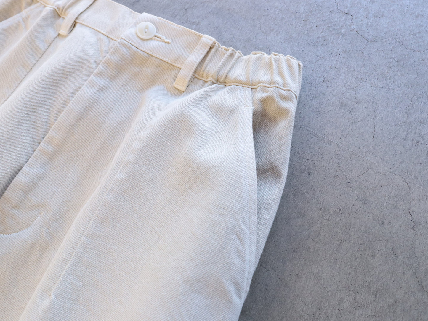 綿デニム ペンシルパンツ