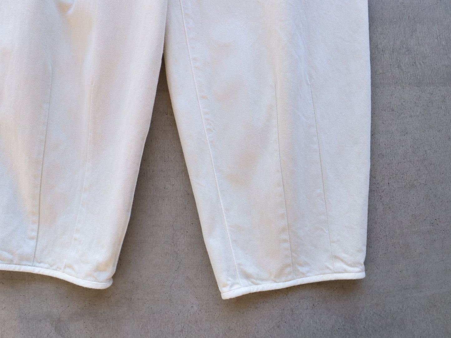 綿デニム ペンシルパンツ