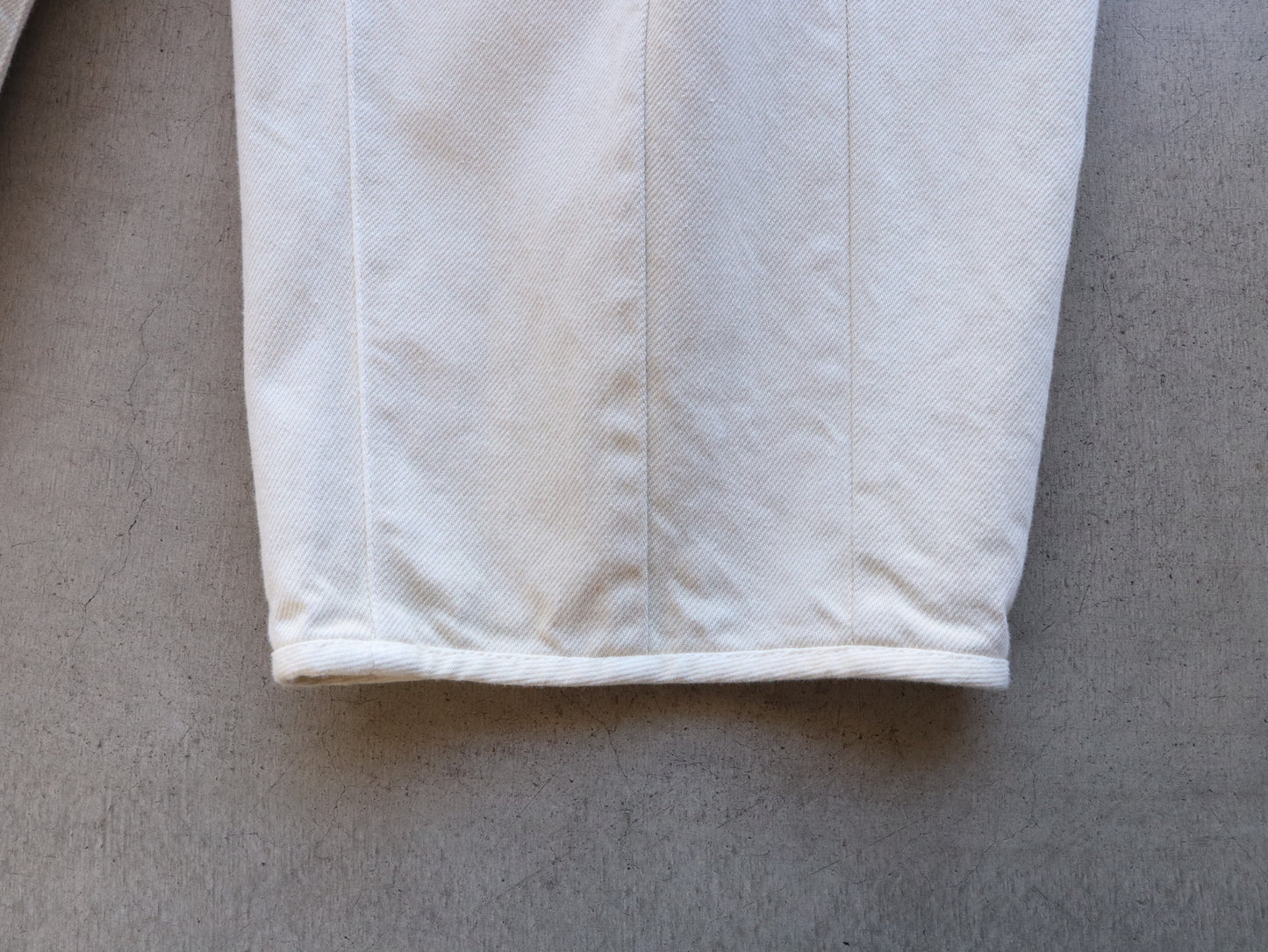 綿デニム ペンシルパンツ