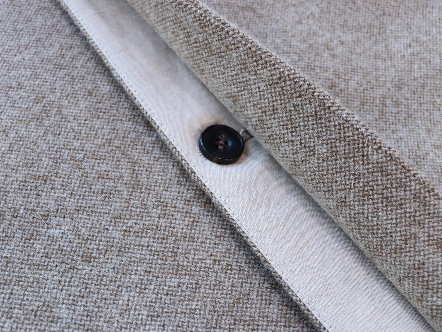 ウールやぶれ織 オーバーコート