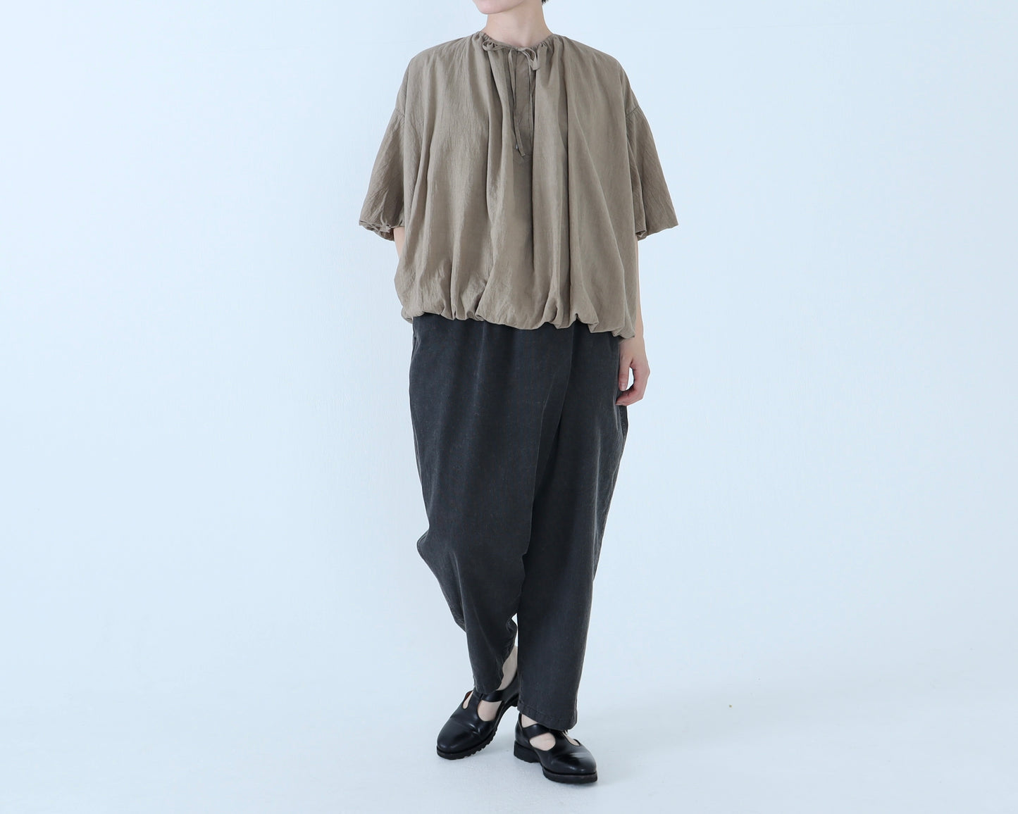 【NEW】綿ローン パラシュートブラウス
