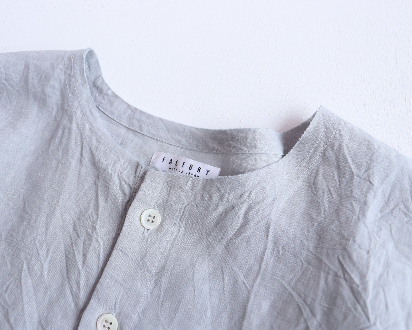 【NEW】アイリッシュリネン シワ加工 プルオーバードルマンブラウス