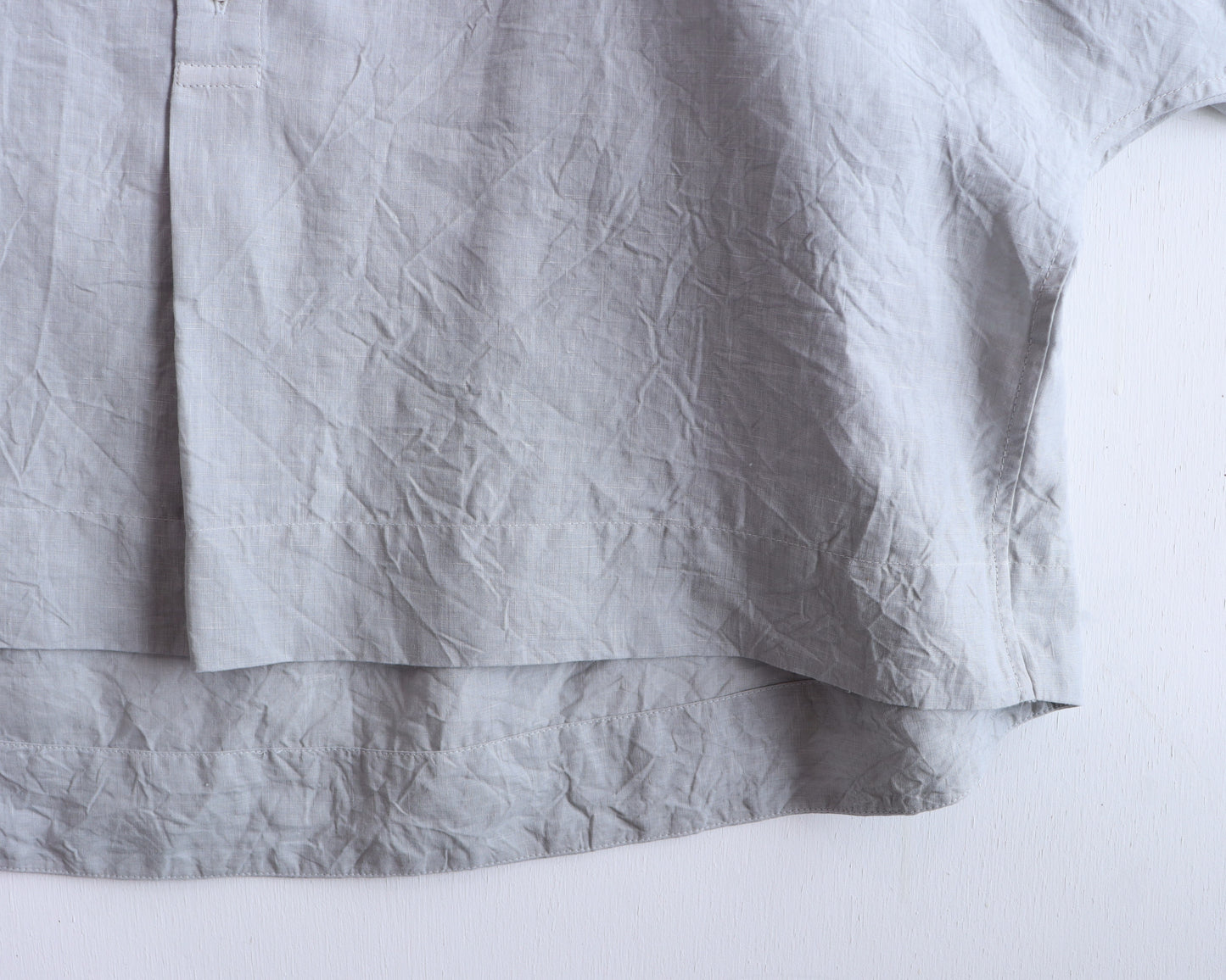 【NEW】アイリッシュリネン シワ加工 プルオーバードルマンブラウス