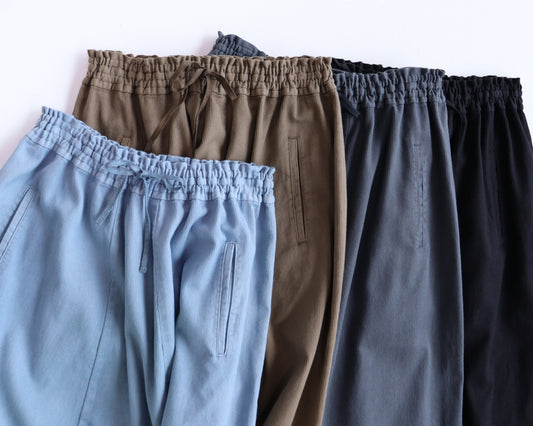 綿刺し子 サルエルパンツ