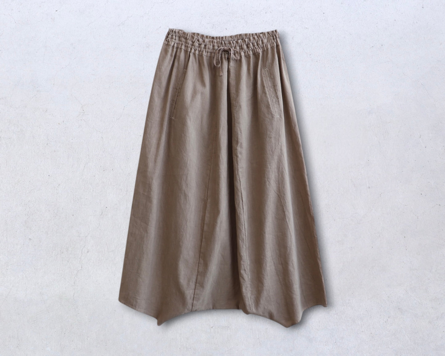 綿麻 サルエルパンツ