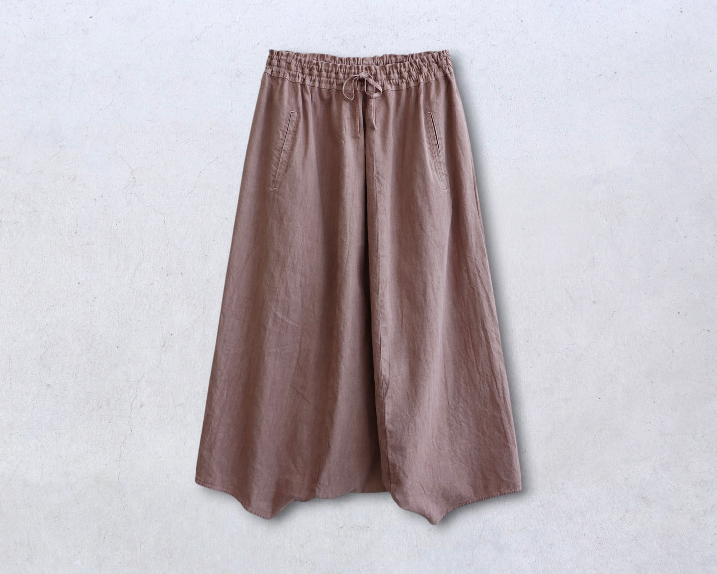 綿麻 サルエルパンツ