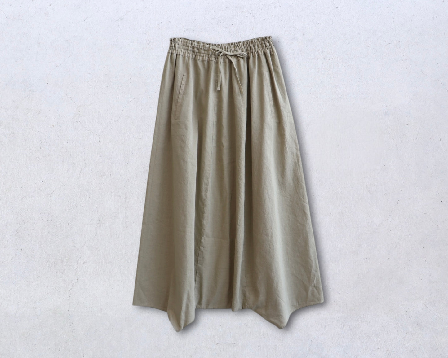 綿麻 サルエルパンツ