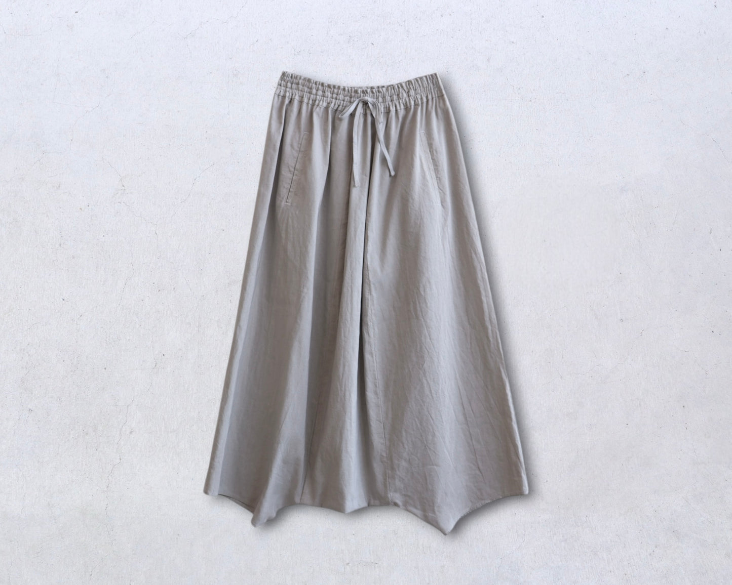 綿麻 サルエルパンツ