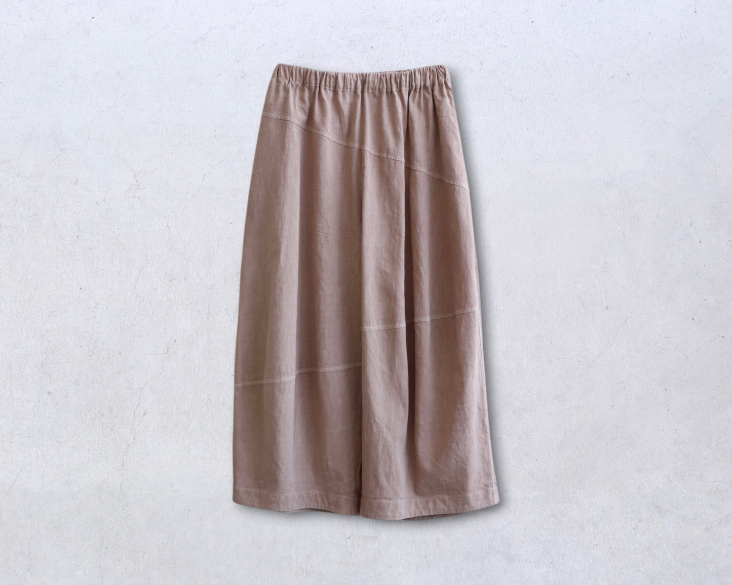 綿麻 キュービックパンツ