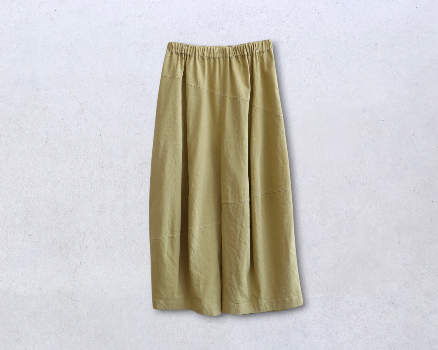 綿麻 キュービックパンツ