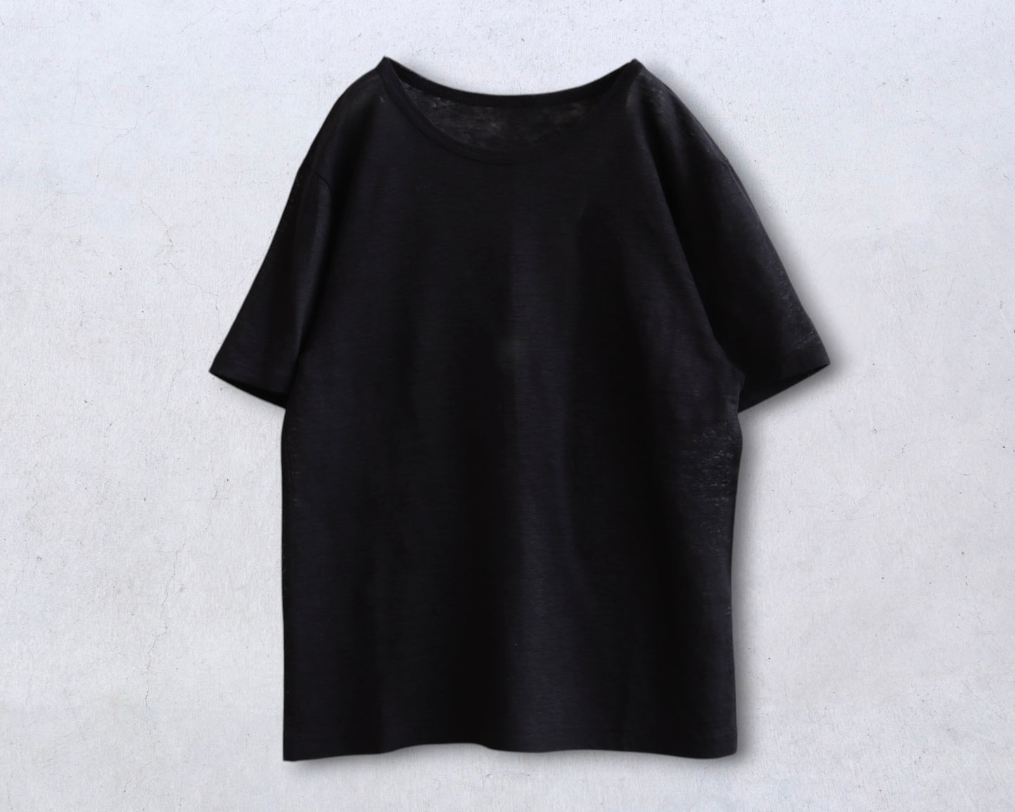 麻  プレーンカットソー
