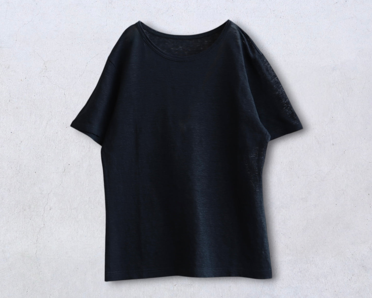 麻  プレーンカットソー