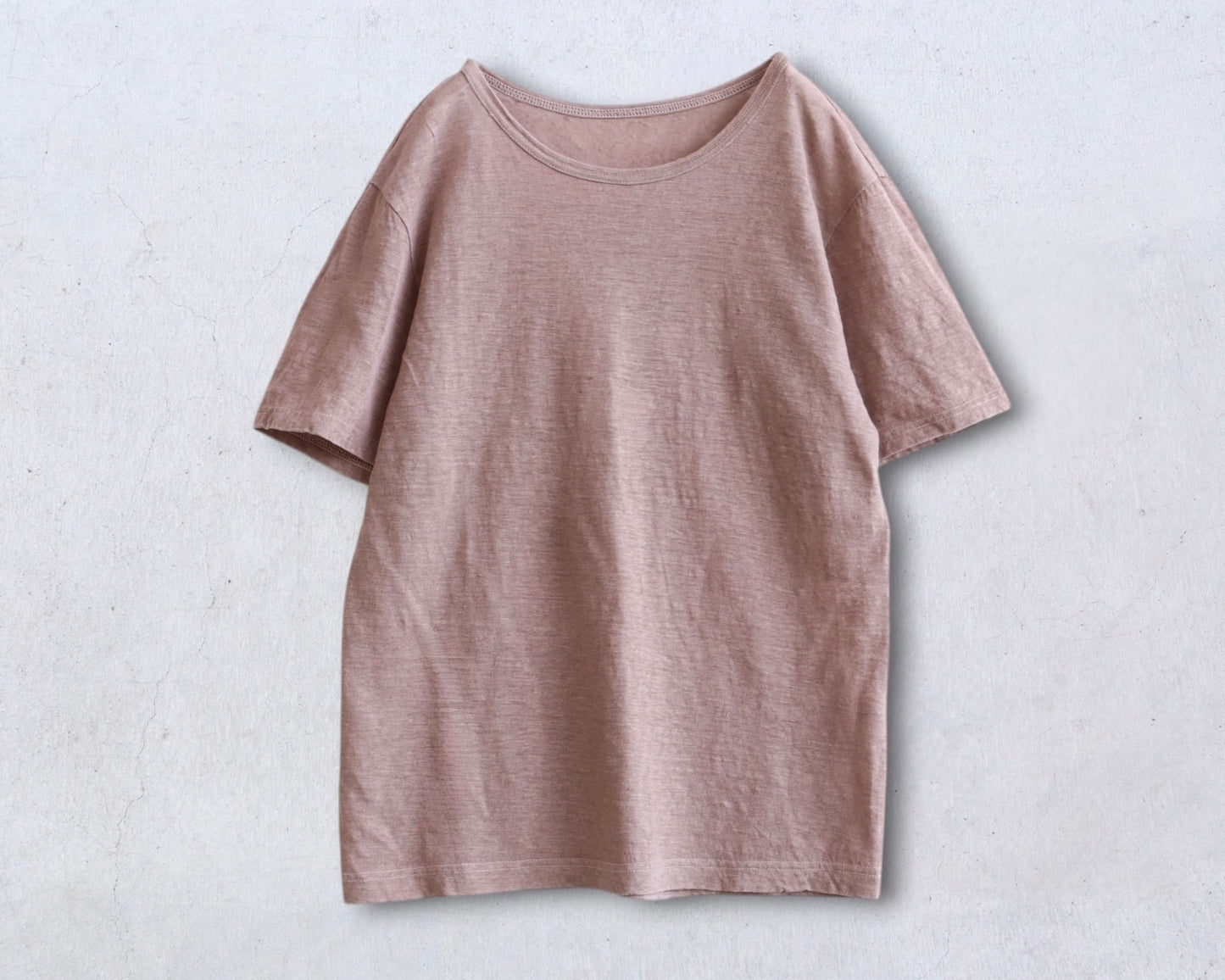 麻  プレーンカットソー