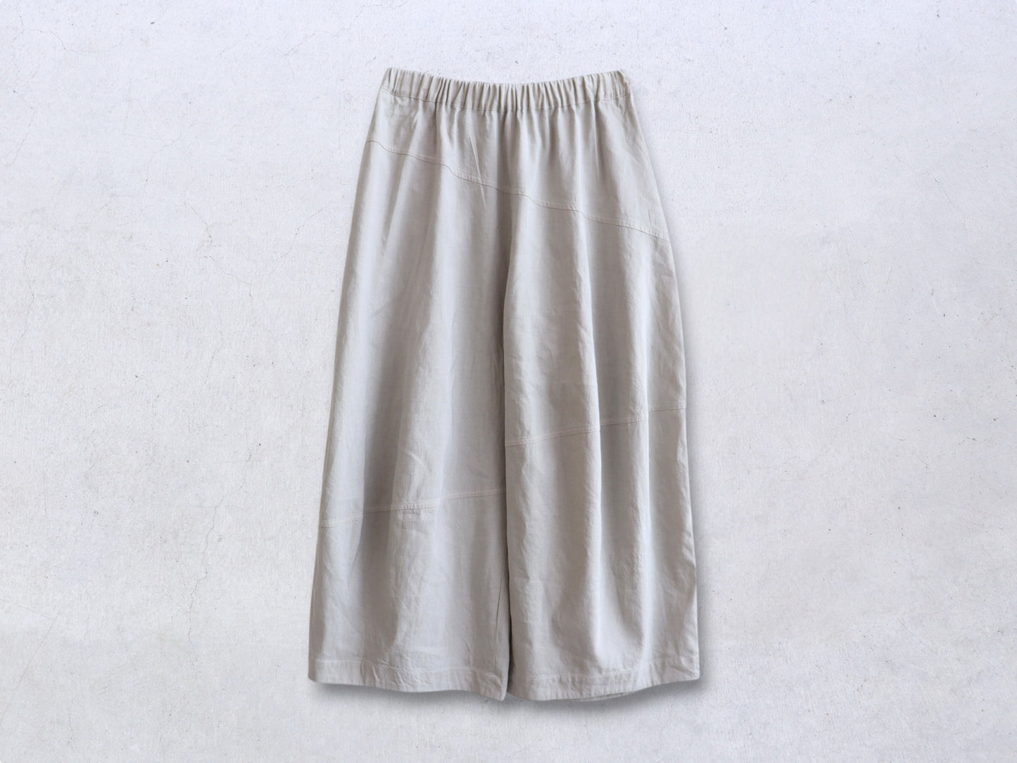 綿麻 キュービックパンツ