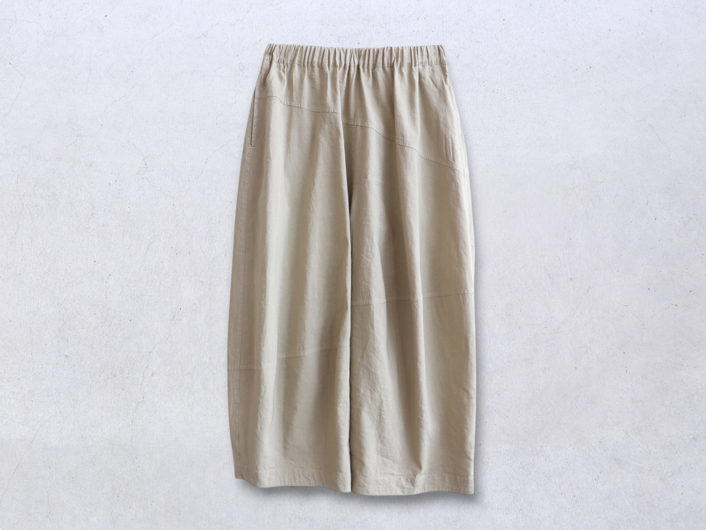 綿麻 キュービックパンツ
